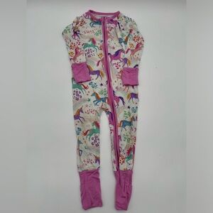 Little Sleepies Unicorn Magic Bamboo Viscose Zippy (12-18m)